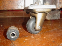new wheel with the old core next to it